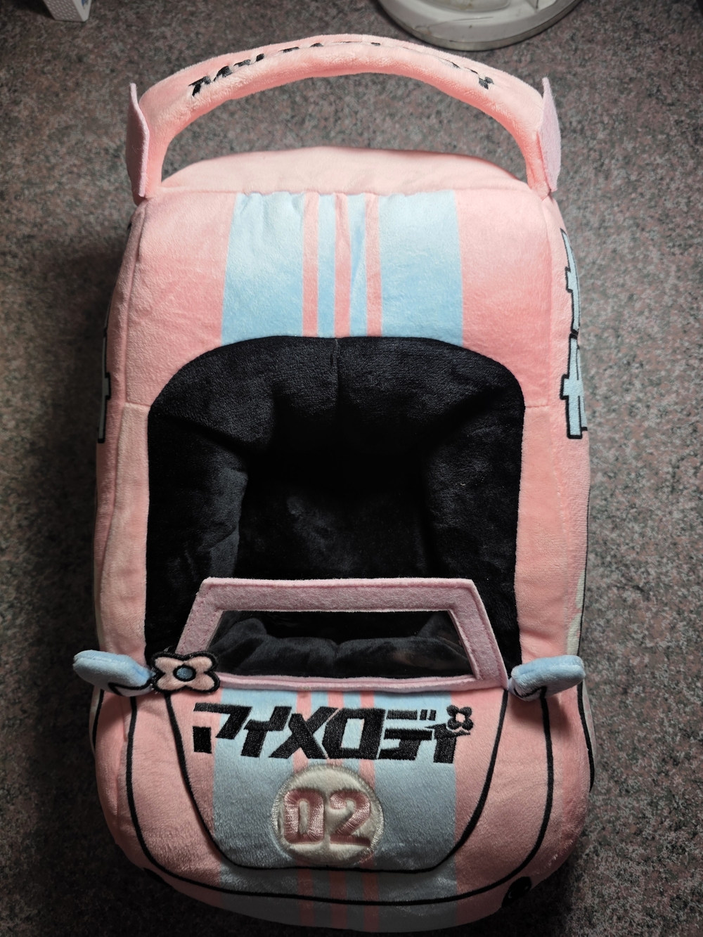 Hello Kitty Plush Car Seat Cushion in Pink & Light Blue